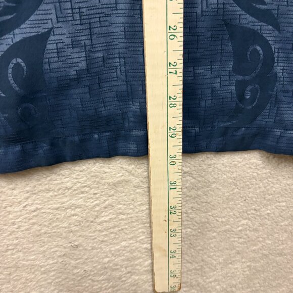 VTG Quiksilver Shirt Mens M Blue Shiny Hawaiian Soft Cool Surfer Skater Chill - Picture 10 of 11